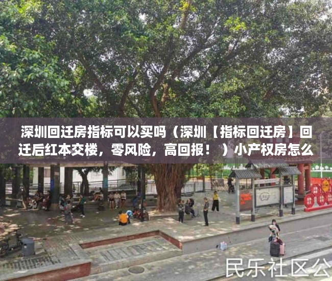 深圳回迁房指标可以买吗（深圳【指标回迁房】回迁后红本交楼，零风险，高回报！ ）小产权房怎么，