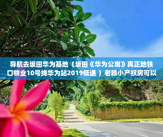 导航去坂田华为基地（坂田《华为公寓》真正地铁口物业10号线华为站2019低通 ）老赖小产权房可以查封过多久能拍卖，