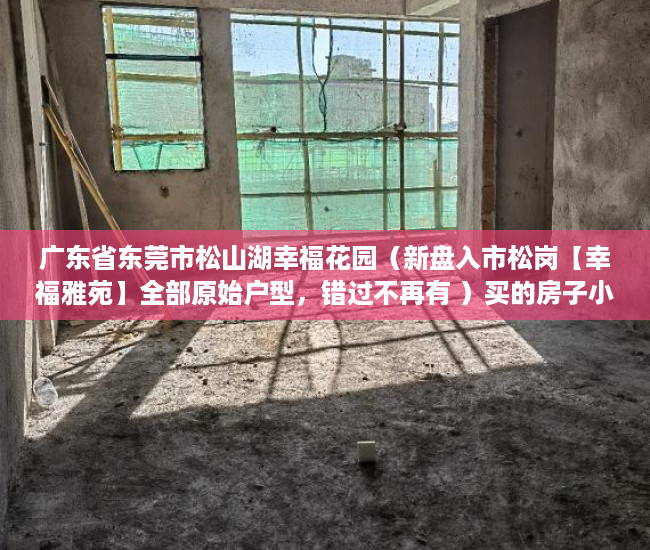 广东省东莞市松山湖幸福花园（新盘入市松岗【幸福雅苑】全部原始户型，错过不再有 ）买的房子小产权40年可以续多久，
