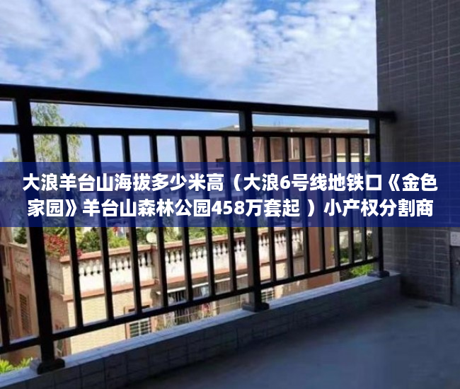 大浪羊台山海拔多少米高（大浪6号线地铁口《金色家园》羊台山森林公园458万套起 ）小产权分割商铺能用多久，