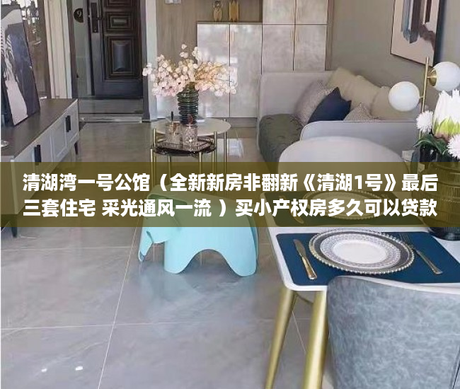 清湖湾一号公馆（全新新房非翻新《清湖1号》最后三套住宅 采光通风一流 ）买小产权房多久可以贷款，