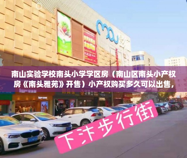 南山实验学校南头小学学区房（南山区南头小产权房《南头雅苑》开售）小产权购买多久可以出售，