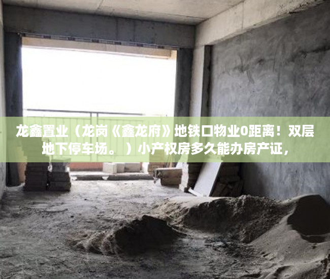 龙鑫置业（龙岗《鑫龙府》地铁口物业0距离！双层地下停车场。 ）小产权房多久能办房产证，