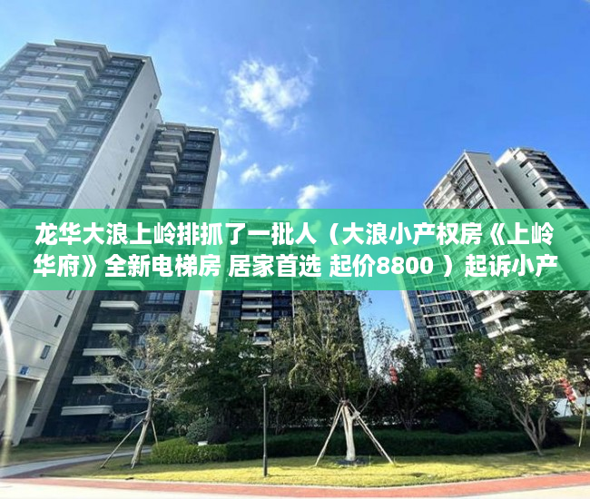 龙华大浪上岭排抓了一批人（大浪小产权房《上岭华府》全新电梯房 居家首选 起价8800 ）起诉小产权房退房要多久，