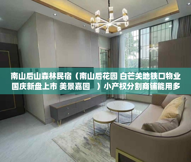 南山后山森林民宿（南山后花园 白芒关地铁口物业国庆新盘上市 美景嘉园   ）小产权分割商铺能用多久，