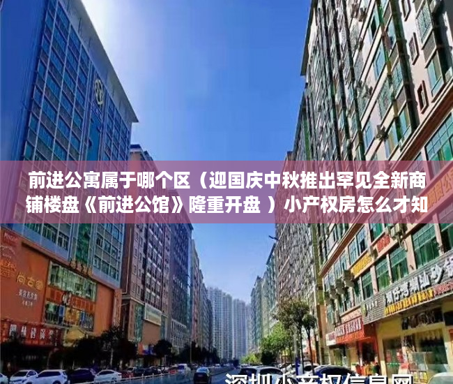 前进公寓属于哪个区（迎国庆中秋推出罕见全新商铺楼盘《前进公馆》隆重开盘 ）小产权房怎么才知道有没有问题，