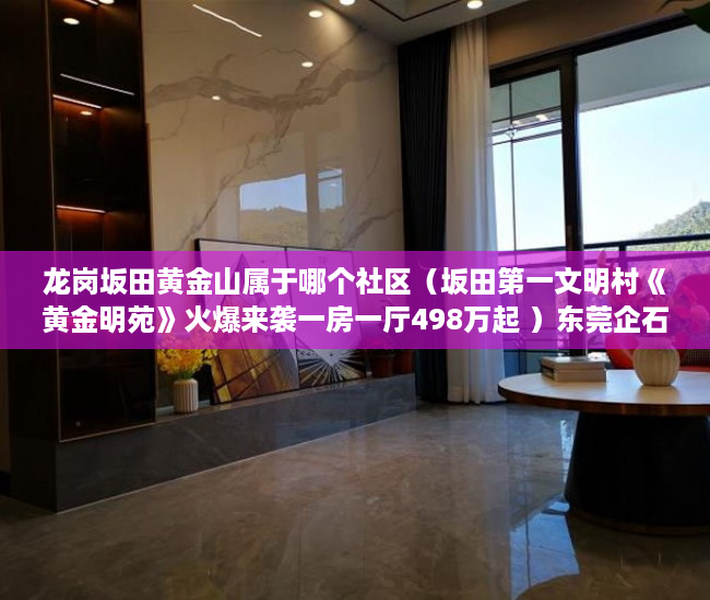 龙岗坂田黄金山属于哪个社区（坂田第一文明村《黄金明苑》火爆来袭一房一厅498万起 ）东莞企石的小产权房怎么办，