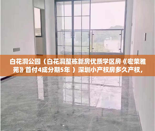 白花洞公园（白花洞整栋新房优质学区房《宏荣雅苑》首付4成分期5年 ）深圳小产权房多久产权，