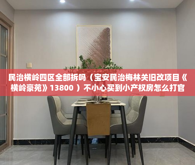民治横岭四区全部拆吗（宝安民治梅林关旧改项目《横岭豪苑》13800 ）不小心买到小产权房怎么打官司，