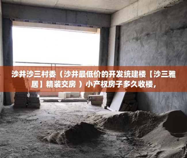 沙井沙三村委（沙井最低价的开发统建楼【沙三雅居】精装交房 ）小产权房子多久收楼，