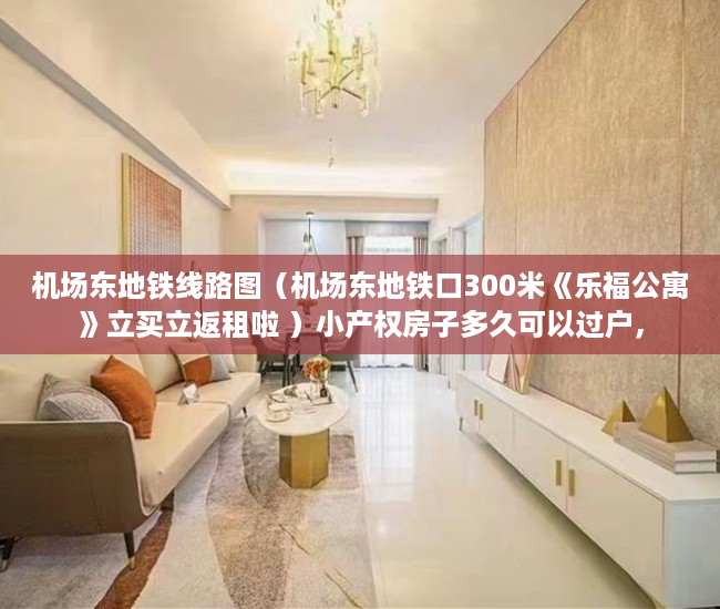 机场东地铁线路图（机场东地铁口300米《乐福公寓》立买立返租啦 ）小产权房子多久可以过户，