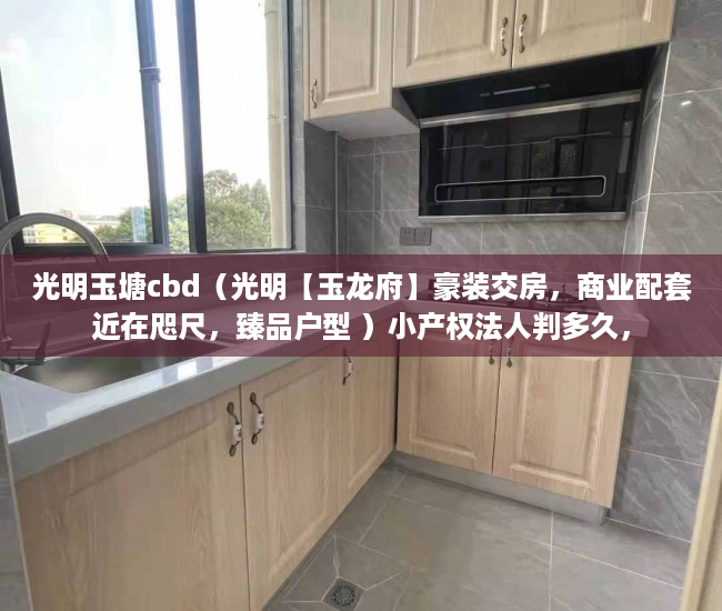 光明玉塘cbd（光明【玉龙府】豪装交房，商业配套近在咫尺，臻品户型 ）小产权法人判多久，