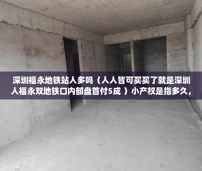 深圳福永地铁站人多吗（人人皆可买买了就是深圳人福永双地铁口内部盘首付5成 ）小产权是指多久，