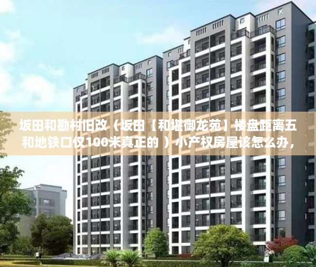 坂田和勘村旧改（坂田【和堪御龙苑】楼盘距离五和地铁口仅100米真正的 ）小产权房屋该怎么办，