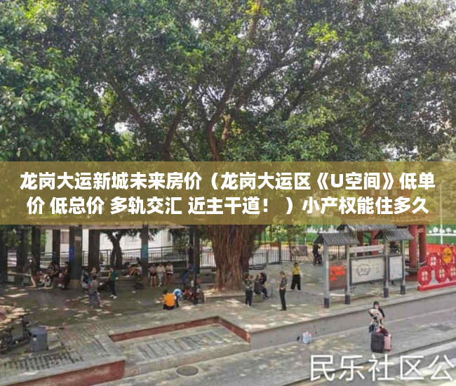 龙岗大运新城未来房价（龙岗大运区《U空间》低单价 低总价 多轨交汇 近主干道！ ）小产权能住多久，