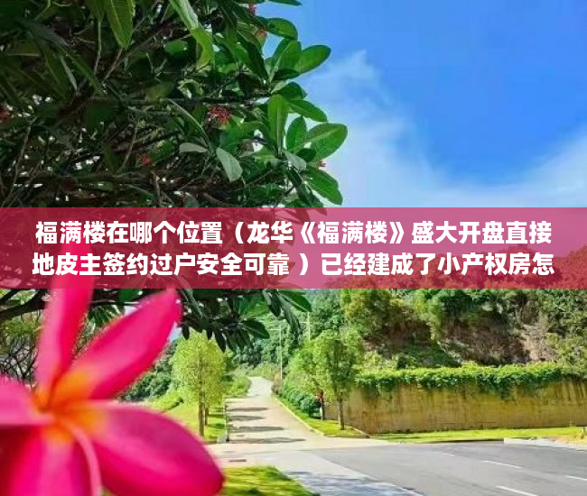 福满楼在哪个位置（龙华《福满楼》盛大开盘直接地皮主签约过户安全可靠 ）已经建成了小产权房怎么办，