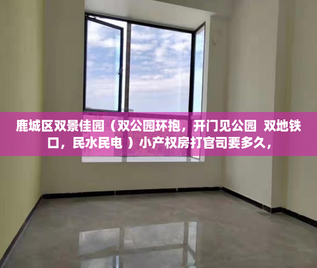 鹿城区双景佳园（双公园环抱，开门见公园  双地铁口，民水民电 ）小产权房打官司要多久，