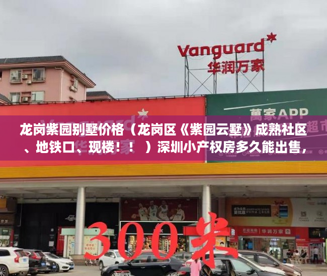 龙岗紫园别墅价格（龙岗区《紫园云墅》成熟社区、地铁口、现楼！！ ）深圳小产权房多久能出售，
