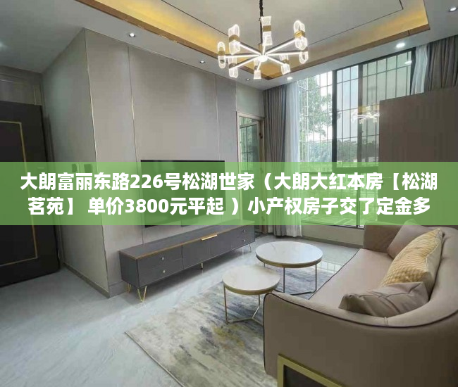 大朗富丽东路226号松湖世家（大朗大红本房【松湖茗苑】 单价3800元平起 ）小产权房子交了定金多久签合同，