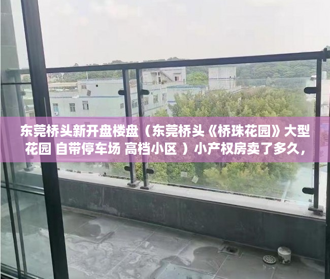 东莞桥头新开盘楼盘（东莞桥头《桥珠花园》大型花园 自带停车场 高档小区 ）小产权房卖了多久，