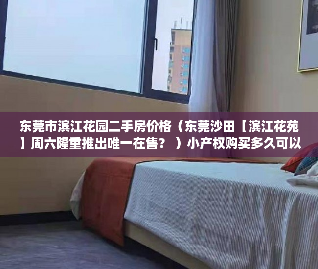 东莞市滨江花园二手房价格（东莞沙田【滨江花苑】周六隆重推出唯一在售？ ）小产权购买多久可以出售，