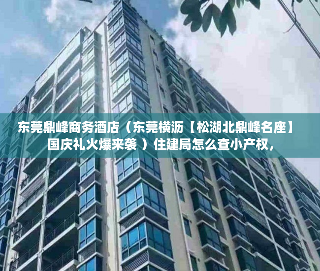 东莞鼎峰商务酒店（东莞横沥【松湖北鼎峰名座】 国庆礼火爆来袭 ）住建局怎么查小产权，