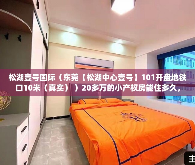 松湖壹号国际（东莞【松湖中心壹号】101开盘地铁口10米（真实） ）20多万的小产权房能住多久，