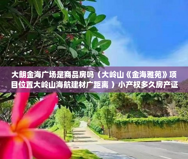 大朗金海广场是商品房吗（大岭山《金海雅苑》项目位置大岭山海航建材广距离 ）小产权多久房产证吗，