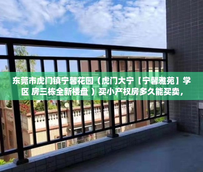 东莞市虎门镇宁馨花园（虎门大宁【宁馨雅苑】学区 房三栋全新楼盘 ）买小产权房多久能买卖，