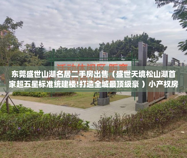 东莞盛世山湖名居二手房出售（盛世天境松山湖首家超五星标准统建楼!打造全城最顶级豪 ）小产权房严打时间是多久，