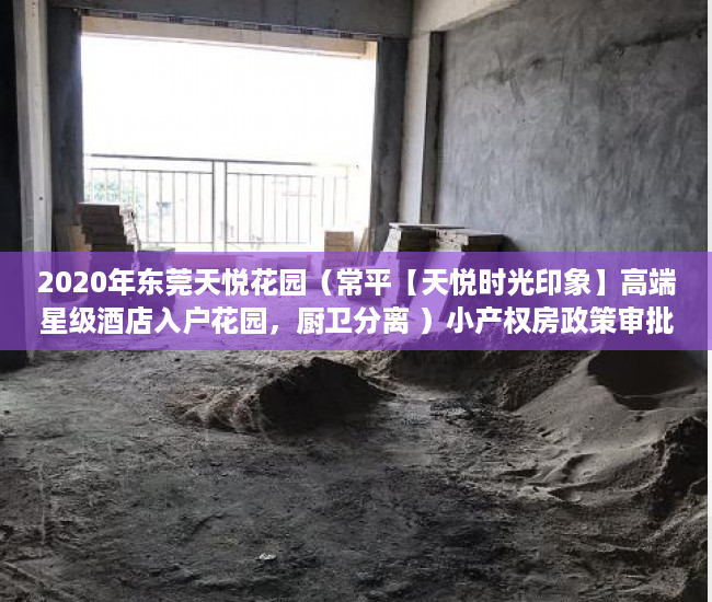 2020年东莞天悦花园（常平【天悦时光印象】高端星级酒店入户花园，厨卫分离 ）小产权房政策审批需要多久，