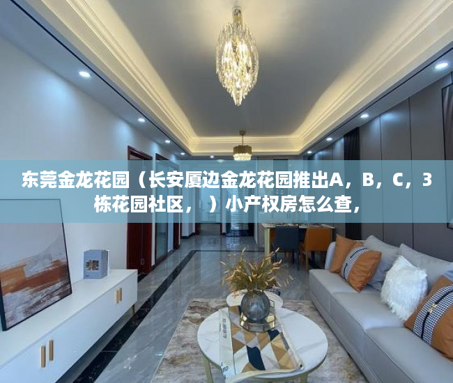 东莞金龙花园（长安厦边金龙花园推出A，B，C，3栋花园社区， ）小产权房怎么查，