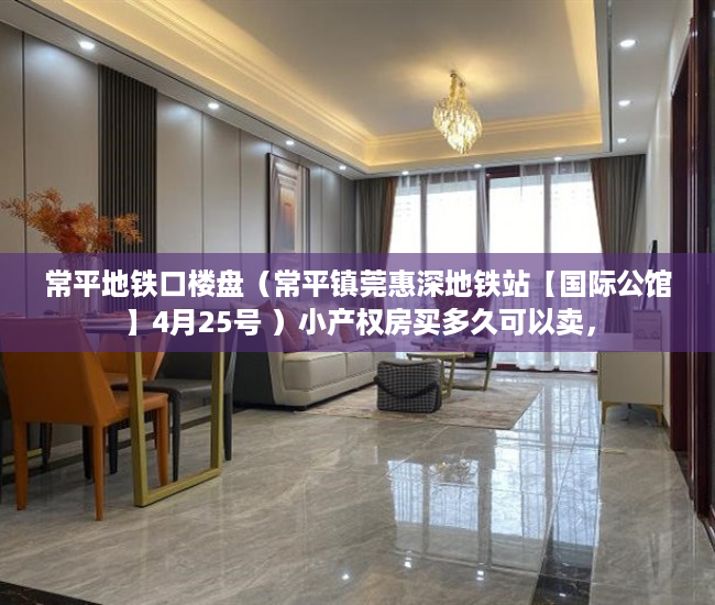 常平地铁口楼盘（常平镇莞惠深地铁站【国际公馆】4月25号 ）小产权房买多久可以卖，