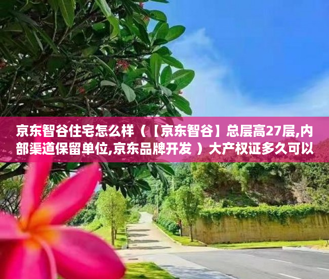 京东智谷住宅怎么样（【京东智谷】总层高27层,内部渠道保留单位,京东品牌开发 ）大产权证多久可以办小产权，