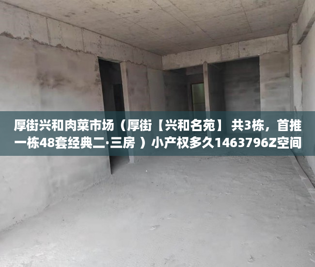 厚街兴和肉菜市场（厚街【兴和名苑】 共3栋，首推一栋48套经典二·三房 ）小产权多久1463796Z空间，