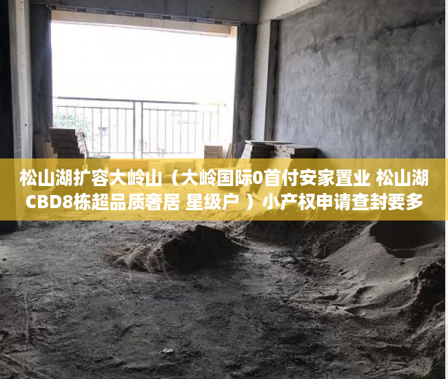 松山湖扩容大岭山（大岭国际0首付安家置业 松山湖CBD8栋超品质奢居 星级户 ）小产权申请查封要多久，