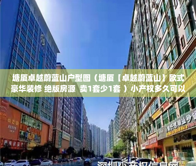 塘厦卓越蔚蓝山户型图（塘厦【卓越蔚蓝山】欧式豪华装修 绝版房源  卖1套少1套 ）小产权多久可以入住，