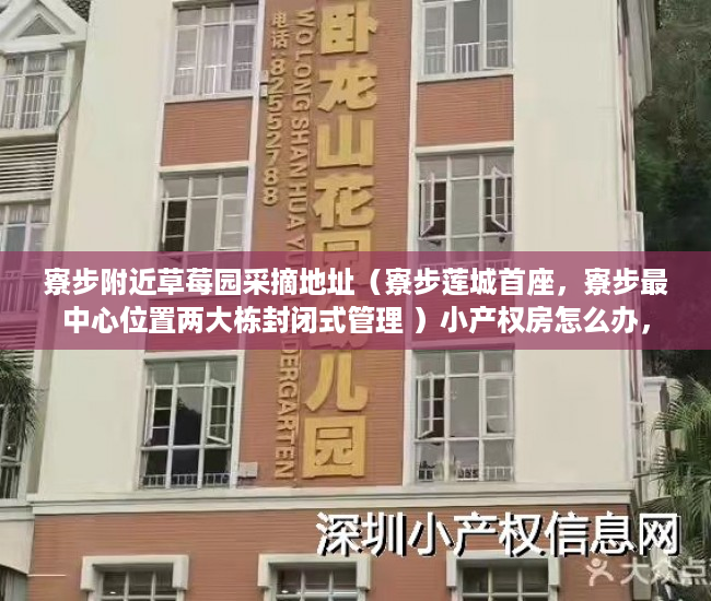 寮步附近草莓园采摘地址（寮步莲城首座，寮步最中心位置两大栋封闭式管理 ）小产权房怎么办，