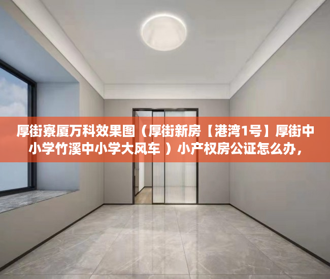 厚街寮厦万科效果图（厚街新房【港湾1号】厚街中小学竹溪中小学大风车 ）小产权房公证怎么办，