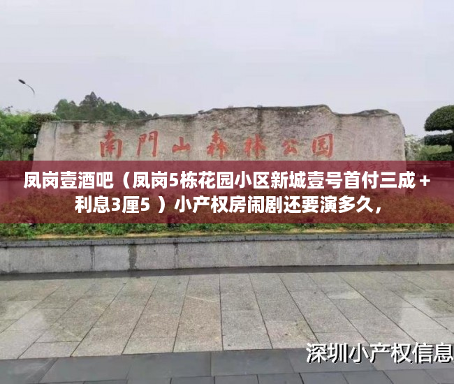 凤岗壹酒吧（凤岗5栋花园小区新城壹号首付三成＋利息3厘5 ）小产权房闹剧还要演多久，