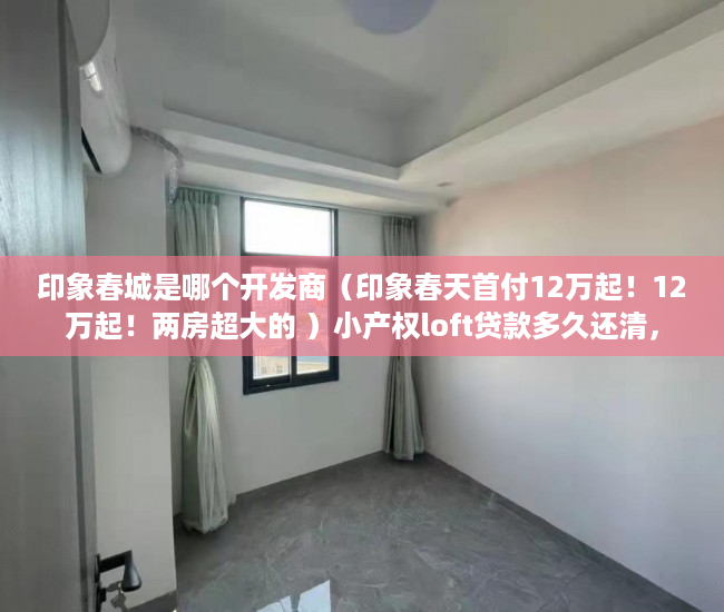 印象春城是哪个开发商（印象春天首付12万起！12万起！两房超大的 ）小产权loft贷款多久还清，
