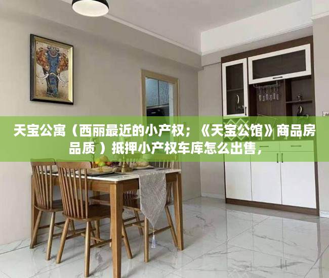 天宝公寓（西丽最近的小产权；《天宝公馆》商品房品质 ）抵押小产权车库怎么出售，