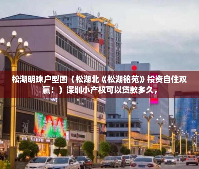 松湖明珠户型图（松湖北《松湖铭苑》投资自住双赢！）深圳小产权可以贷款多久，