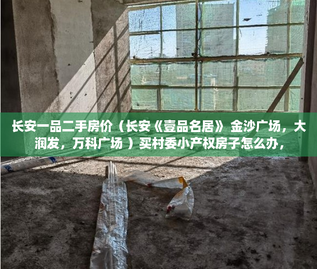 长安一品二手房价（长安《壹品名居》 金沙广场，大润发，万科广场 ）买村委小产权房子怎么办，