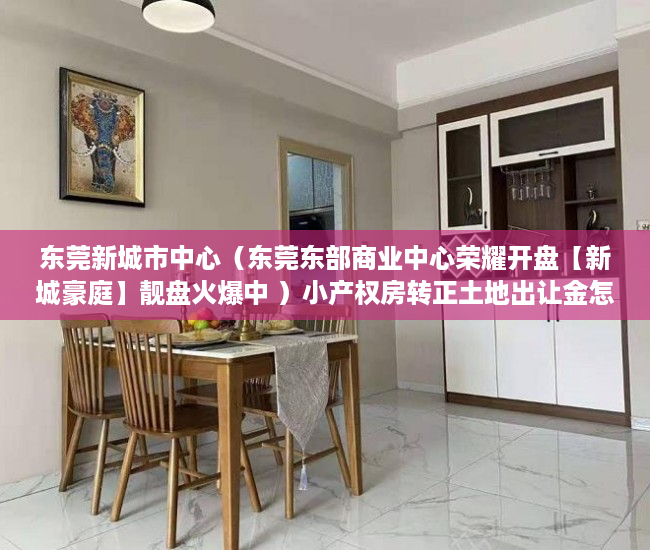 东莞新城市中心（东莞东部商业中心荣耀开盘【新城豪庭】靓盘火爆中 ）小产权房转正土地出让金怎么收，