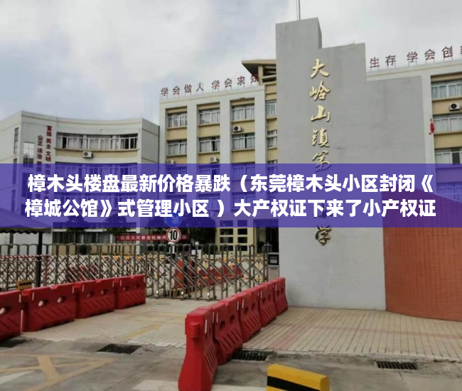 樟木头楼盘最新价格暴跌（东莞樟木头小区封闭《樟城公馆》式管理小区 ）大产权证下来了小产权证要多久，