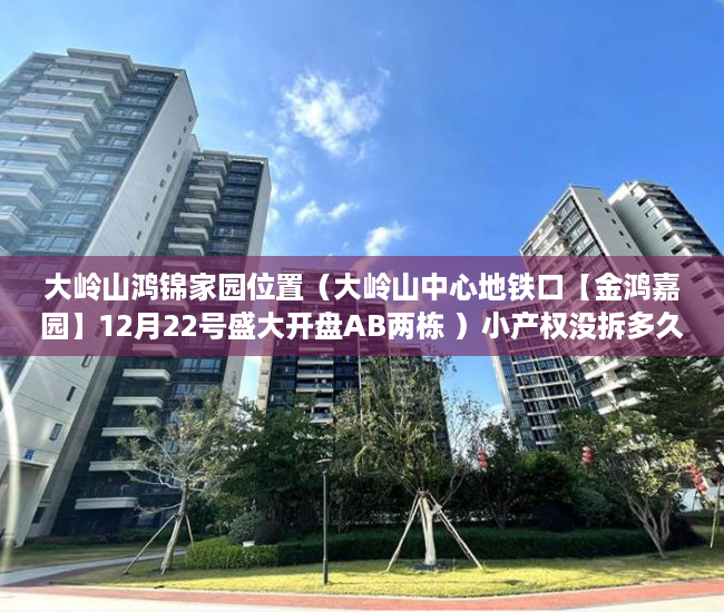 大岭山鸿锦家园位置（大岭山中心地铁口【金鸿嘉园】12月22号盛大开盘AB两栋 ）小产权没拆多久成危楼，