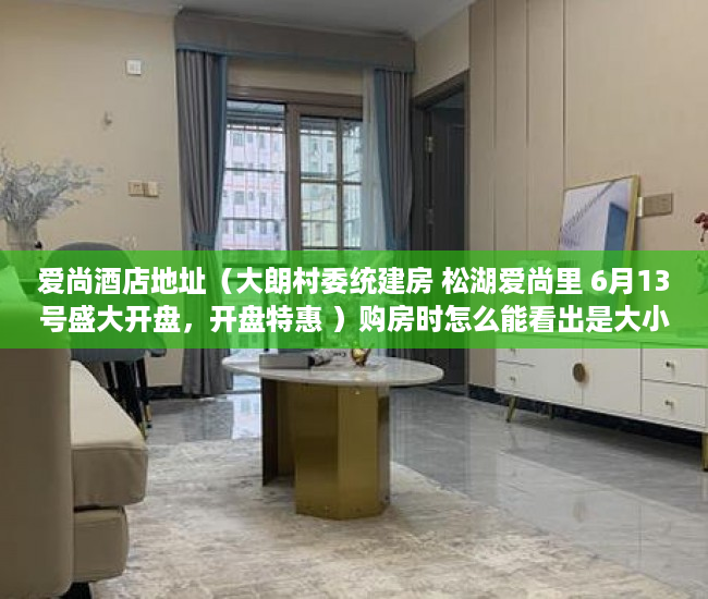 爱尚酒店地址（大朗村委统建房 松湖爱尚里 6月13号盛大开盘，开盘特惠 ）购房时怎么能看出是大小产权，