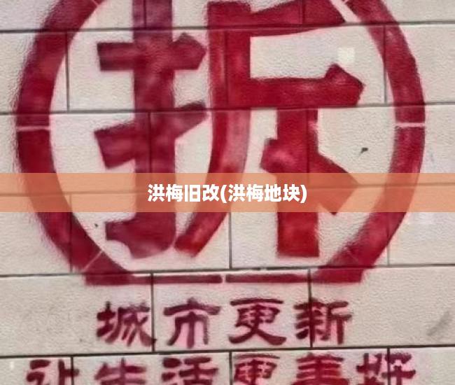 洪梅旧改(洪梅地块) 洪梅旧改(洪梅地块)