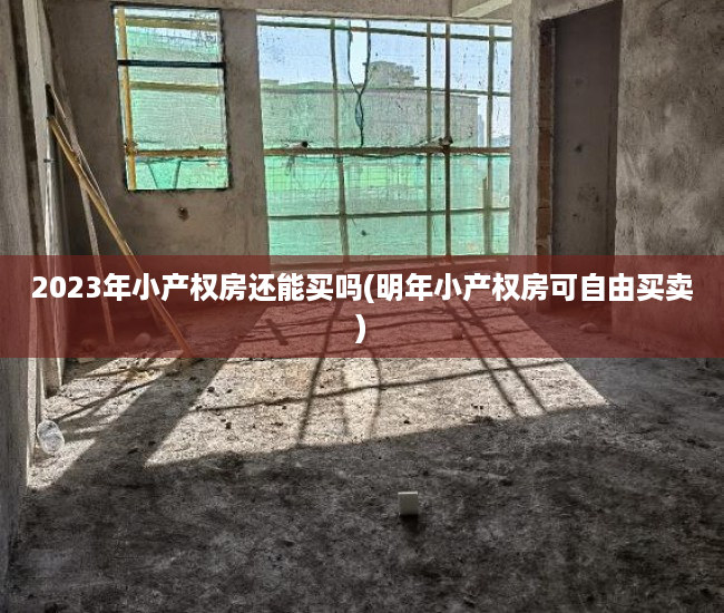 2023年小产权房还能买吗(明年小产权房可自由买卖) 2023年小产权房还能买吗(明年小产权房可自由买卖)